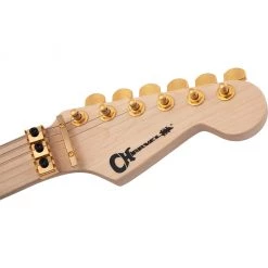 Electric Guitars Charvel Pro-Mod DK24 HH FR M Mahogany With Quilt Maple - Dark Amber