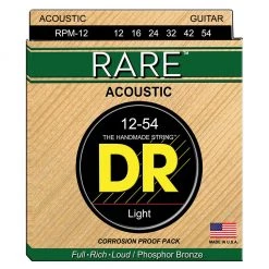 See All DR RPM-12 - Rare Phosphor Bronze 12-54 Acoustic Guitar Strings