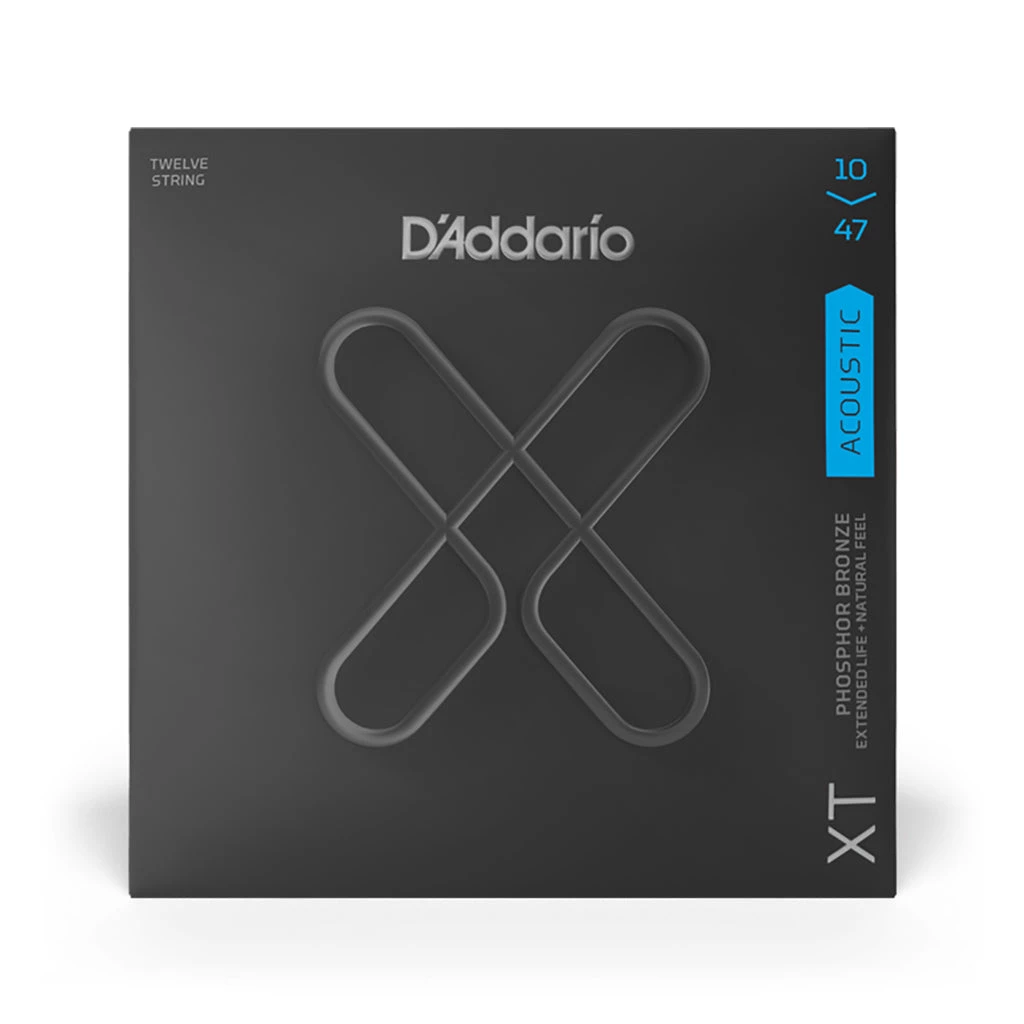 D'Addario Daddario XTAPB1047-12 - XT Acoustic Phosphor Bronze 12 String 10-47 Guitar Strings See All