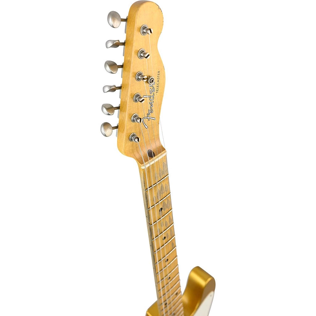 Electric Guitars Fender Custom Shop - 50s Thinline Tele Journeyman Relic - Super Faded Aged Aztec Gold