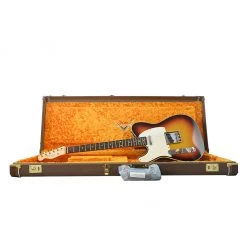 Fender Custom Shop - W20 Vintage Custom 1959 Telecaster Custom Left Hand - Chocolate 3 Colour Sunburst Electric Guitars