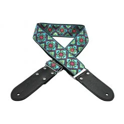 See All DSL JAC20-BABYLON-BLUE Jacquard Weaving Guitar Strap - 2"