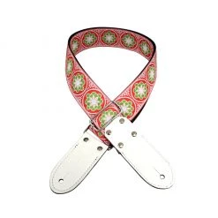 DSL JAC20-FLOWER-GREEN Strap 2" Jacquard Weaving Flower Green