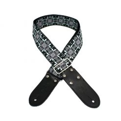 DSL JAC20-FIL-WHITE 2" Strap Jacquard Weave Fil Design White See All