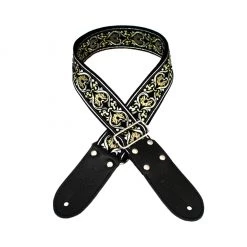 DSL JAC20-GOK Strap 2" Jacquard Weave - Gold And Black