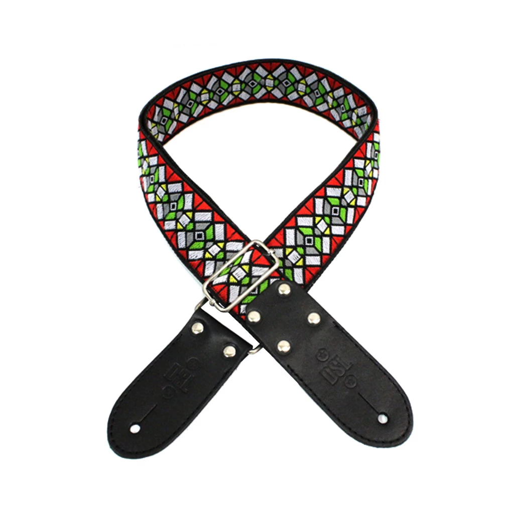 DSL JAC20-HAZERED 2" Strap Jacquard Weave Haze Red