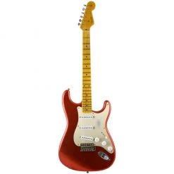 Electric Guitars Fender Custom Shop - 2019 Limited '55 Dual-Mag Stratocaster - Super Faded Candy Apple Red