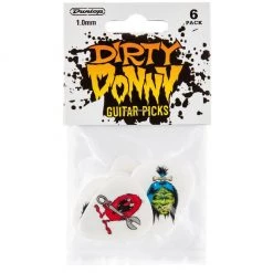 Jim Dunlop 1.00mm Tortex Dirty Donny Picks 6pk