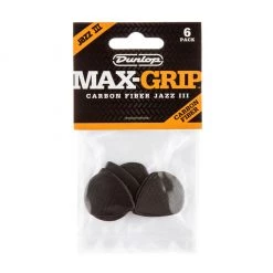 Jim Dunlop See All Dunlop Jazz III Maxgrip Player Carbon Fiber