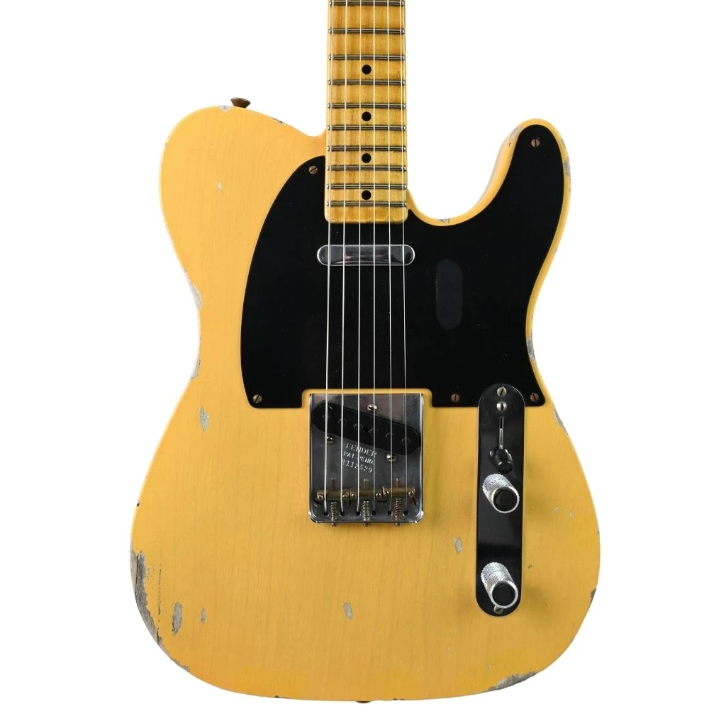 Fender Custom Shop Limited Edition 70th Broadcaster - Aged Nocaster Blonde Electric Guitars