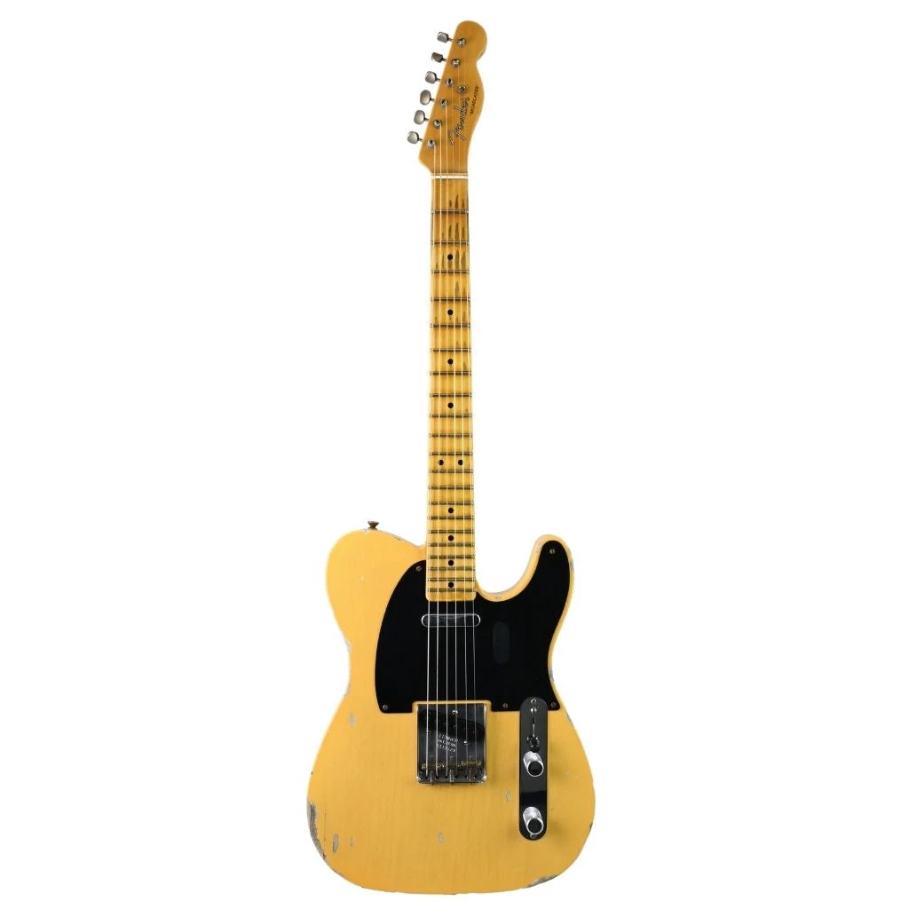 Fender Custom Shop Limited Edition 70th Broadcaster - Aged Nocaster Blonde Electric Guitars