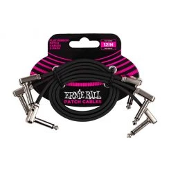 See All Ernie Ball E6222 - Flat Ribbon Patch Cable 12" 3 Pack