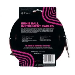 Ernie Ball E6062 - Straight/Angle Braid - Black/Red - 25ft See All