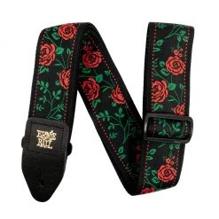 Ernie Ball E5318 Jacquard Strap - Red Spanish Rose