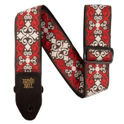 Ernie Ball - Jacquard Strap - Red Trellis See All