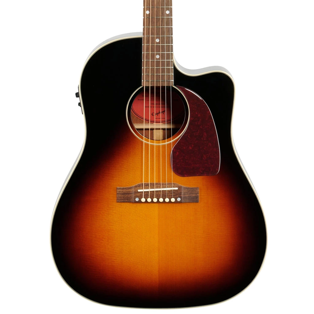 Epiphone J45EC Cutaway - Vintage Sunburst Acoustic Guitars