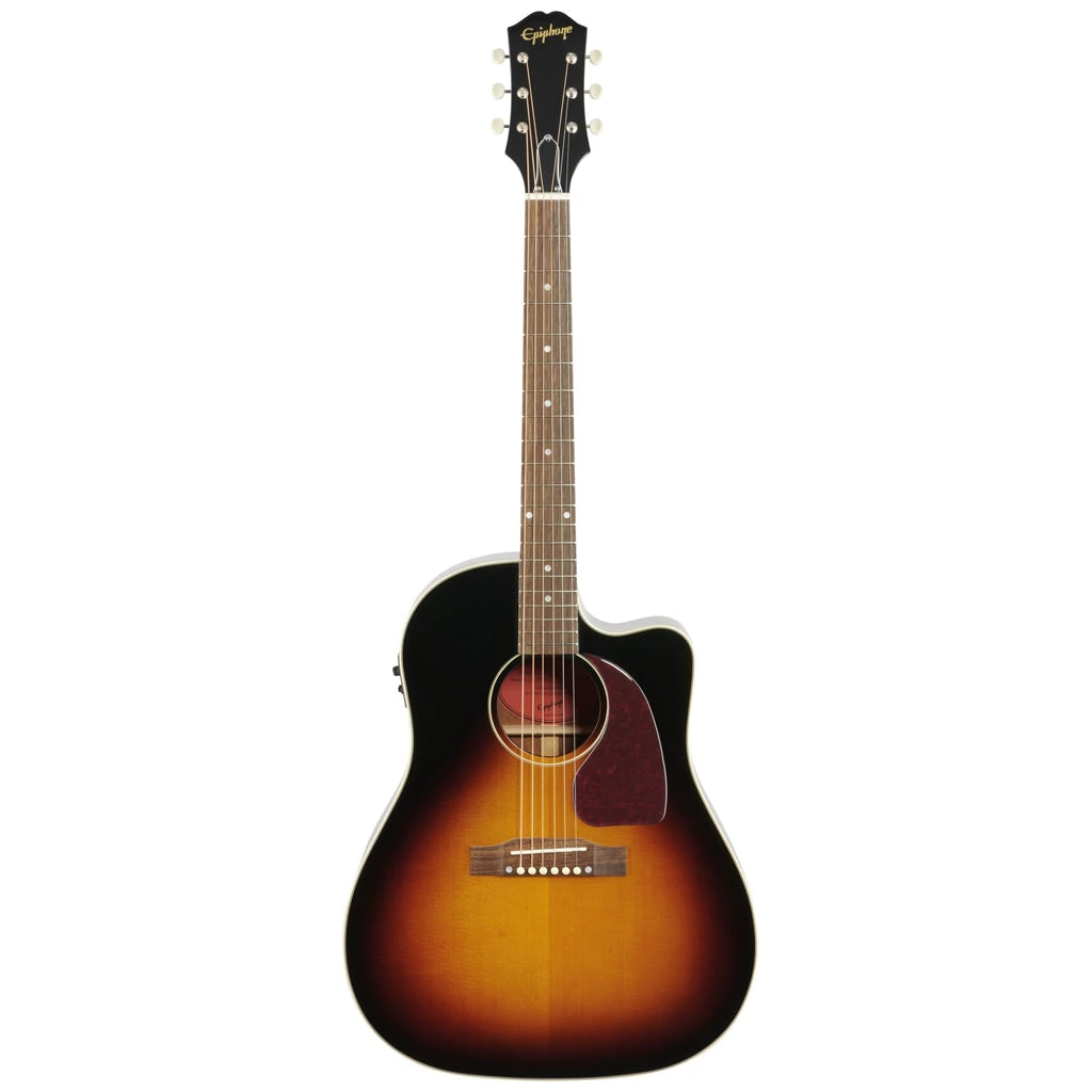 Epiphone J45EC Cutaway - Vintage Sunburst Acoustic Guitars