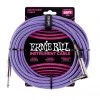 Ernie Ball E6069 - 25ft Straight/Angled Cable Braid Purple/Blue See All