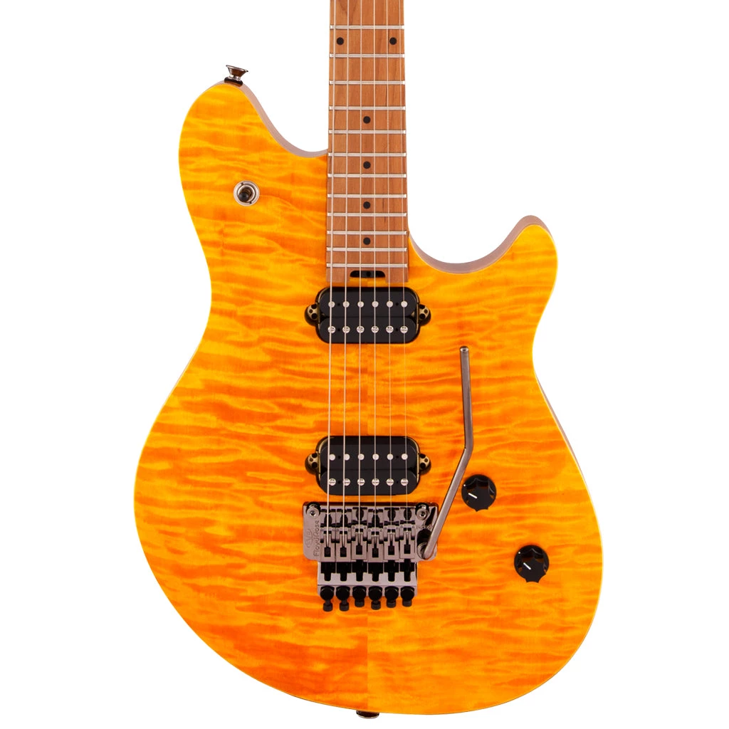 Electric Guitars EVH Wolfgang Standard Quilted Maple - Trans Amber - Baked Maple