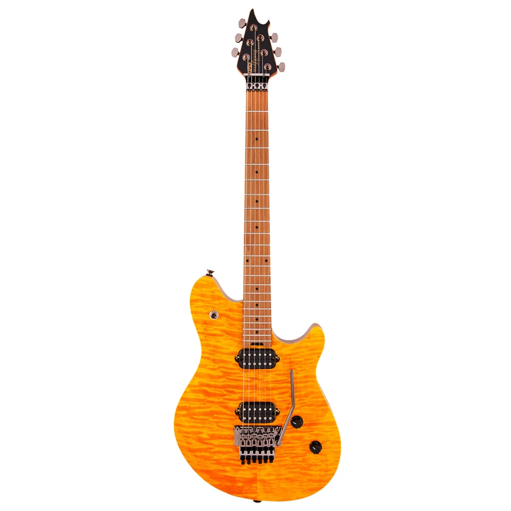 Electric Guitars EVH Wolfgang Standard Quilted Maple - Trans Amber - Baked Maple