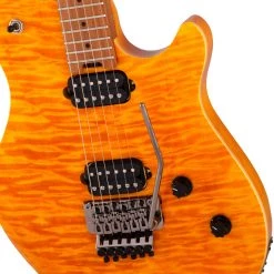 Electric Guitars EVH Wolfgang Standard Quilted Maple - Trans Amber - Baked Maple