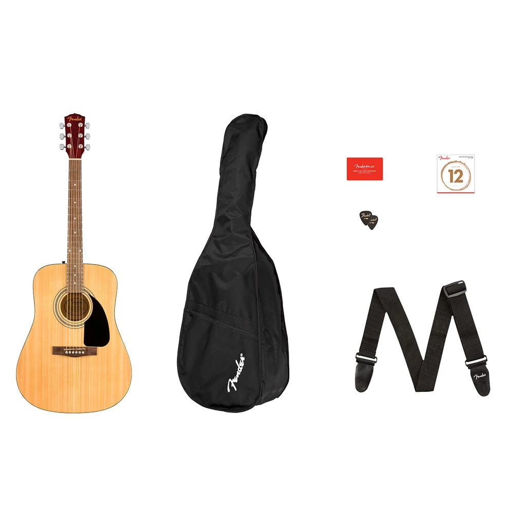 Fender FA-115 Dreadnought Pack V2 - Natural Acoustic Guitars