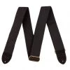 Fender Cotton/Leather Strap - Black See All