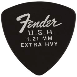 See All Fender Dura-Tone Delrin Pick, 346-Shape - Black (12)