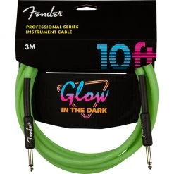Fender - Professional Glow In The Dark Cable, Green, 10' See All