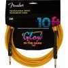 Fender - Professional Glow In The Dark Cable, Orange, 10' See All