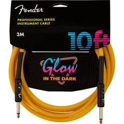 Fender - Professional Glow In The Dark Cable, Orange, 10' See All