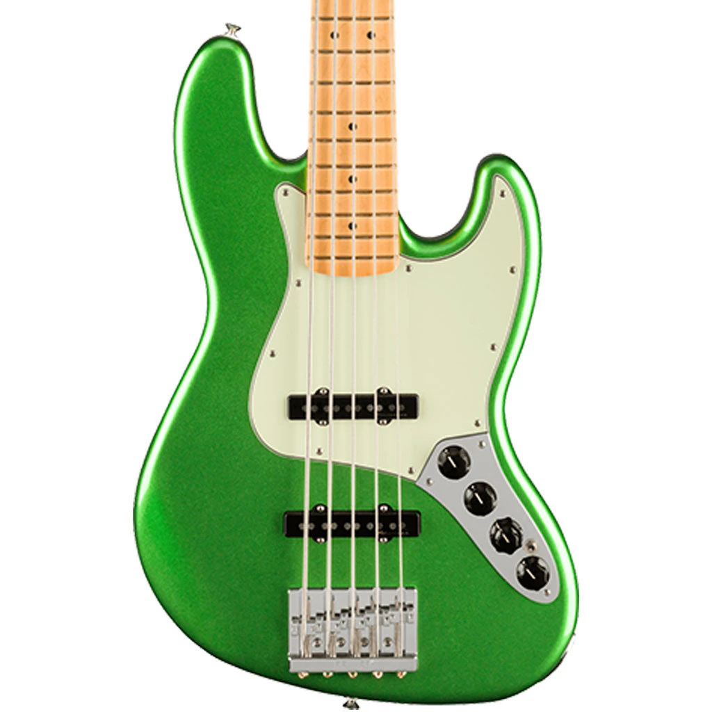 Fender - Player Plus Jazz Bass® V, Maple Fingerboard - Cosmic Jade Bass Guitars