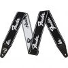 Fender WeighLess Strap Running Logo - Black, White See All