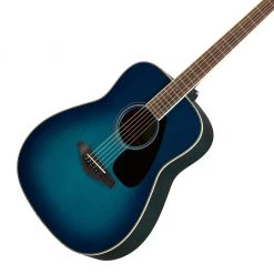 Yamaha FG820SB Acoustic Guitar In Sunset Blue Finish Acoustic Guitars