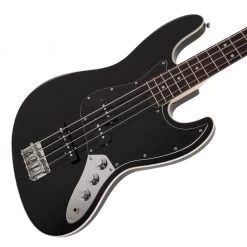 Fender - Made In Japan Aerodyne II Jazz Bass - Black - Rosewood Bass Guitars