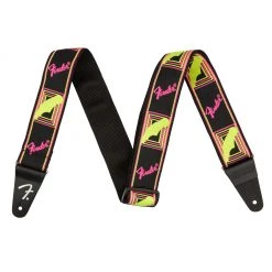 Fender - Neon Monogrammed Strap, Yellow/Pink See All