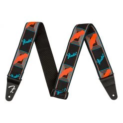 Fender - Neon Monogrammed Strap, Blue/Orange