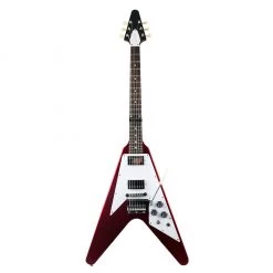 Electric Guitars Gibson Custom Shop 1967 Mahogany Flying V Maestro - Sparkling Burgundy
