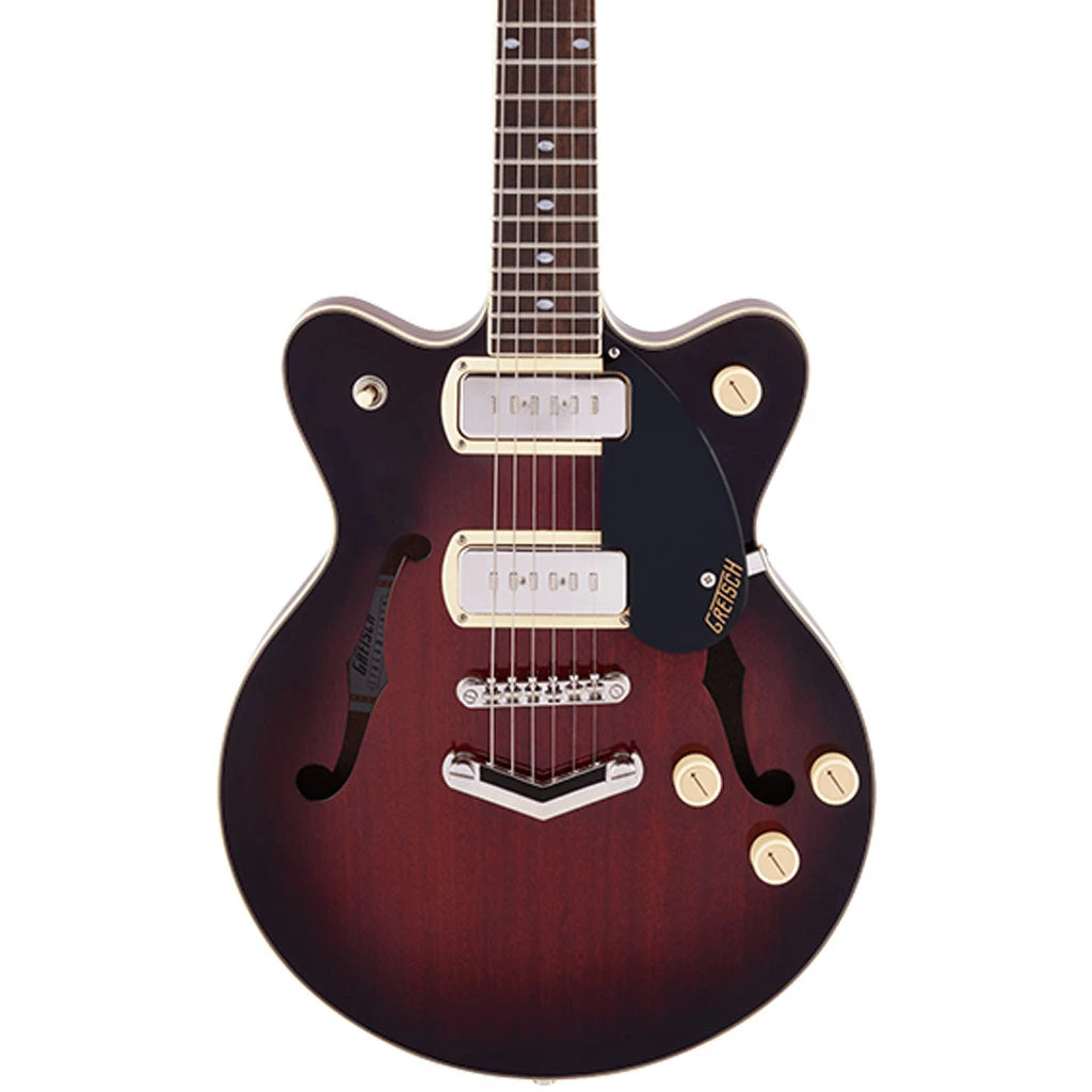 Gretsch G2655-P90 Streamliner™ Center Block Jr. Double-Cut P90 With V-Stoptail, Laurel Fingerboard, Claret Burst Electric Guitars
