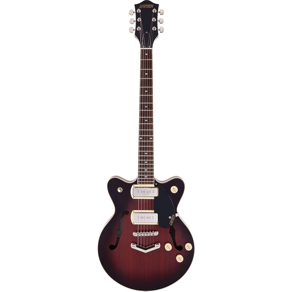 Gretsch G2655-P90 Streamliner™ Center Block Jr. Double-Cut P90 With V-Stoptail, Laurel Fingerboard, Claret Burst Electric Guitars