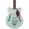Gretsch - G2655T-P90 Streamliner™ Center Block Jr. Double-Cut P90 With Bigsby® - Laurel Fingerboard - Two-Tone Mint Metallic And Vintage Mahogany Stain * PRE ORDER * Electric Guitars