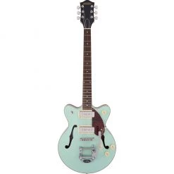 Gretsch - G2655T-P90 Streamliner™ Center Block Jr. Double-Cut P90 With Bigsby® - Laurel Fingerboard - Two-Tone Mint Metallic And Vintage Mahogany Stain * PRE ORDER * Electric Guitars