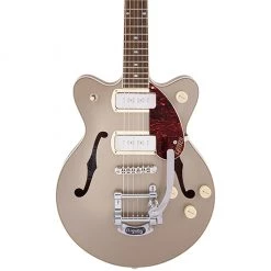 Gretsch - G2655T-P90 Streamliner™ Center Block Jr. Double-Cut P90 With Bigsby® - Laurel Fingerboard - Two-Tone Sahara Metallic And Vintage Mahogany Stain