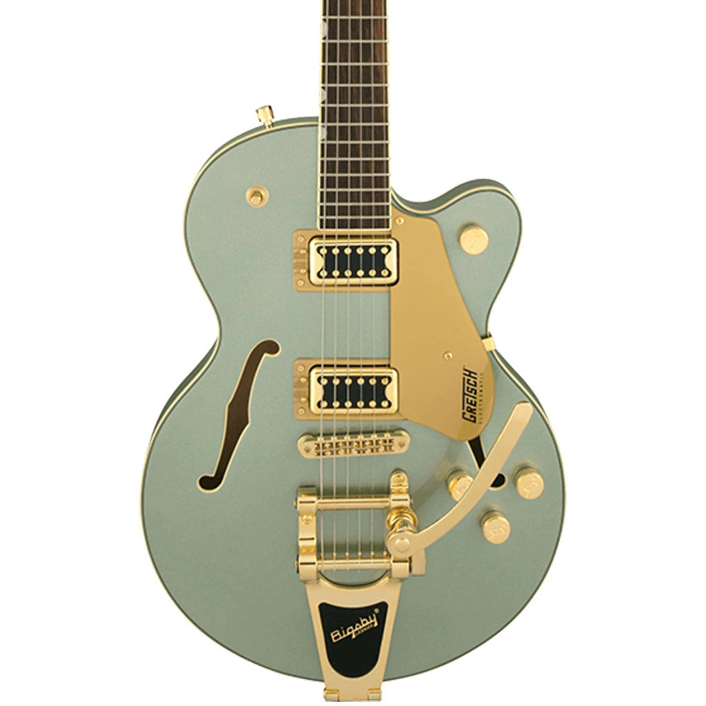 Electric Guitars Gretsch G5655TG Electromatic® Center Block Jr. Single-Cut With Bigsby® And Gold Hardware - Aspen Green