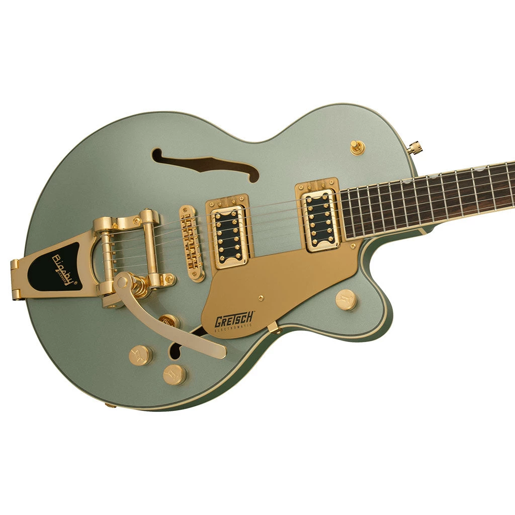 Electric Guitars Gretsch G5655TG Electromatic® Center Block Jr. Single-Cut With Bigsby® And Gold Hardware - Aspen Green