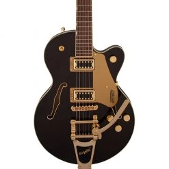 Gretsch - G5655TG Electromatic® Center Block Jr. Single-Cut With Bigsby® - Laurel Fingerboard - Black Gold Electric Guitars