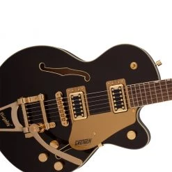 Gretsch - G5655TG Electromatic® Center Block Jr. Single-Cut With Bigsby® - Laurel Fingerboard - Black Gold Electric Guitars