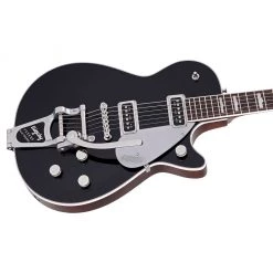 Gretsch G6128T Players Edition Jet DS With Bigsby - Black Electric Guitars