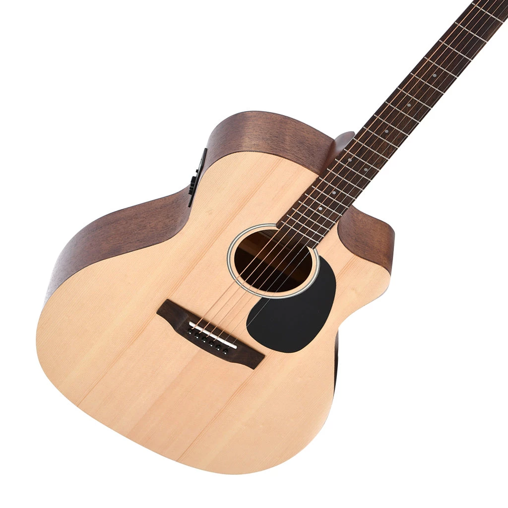 Acoustic Guitars Ditson 10 Series Grand OM With Cutaway + EQ - Natural