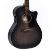 Acoustic Guitars Ditson 10 Series Grand OM With Cutaway + EQ - Trans Black
